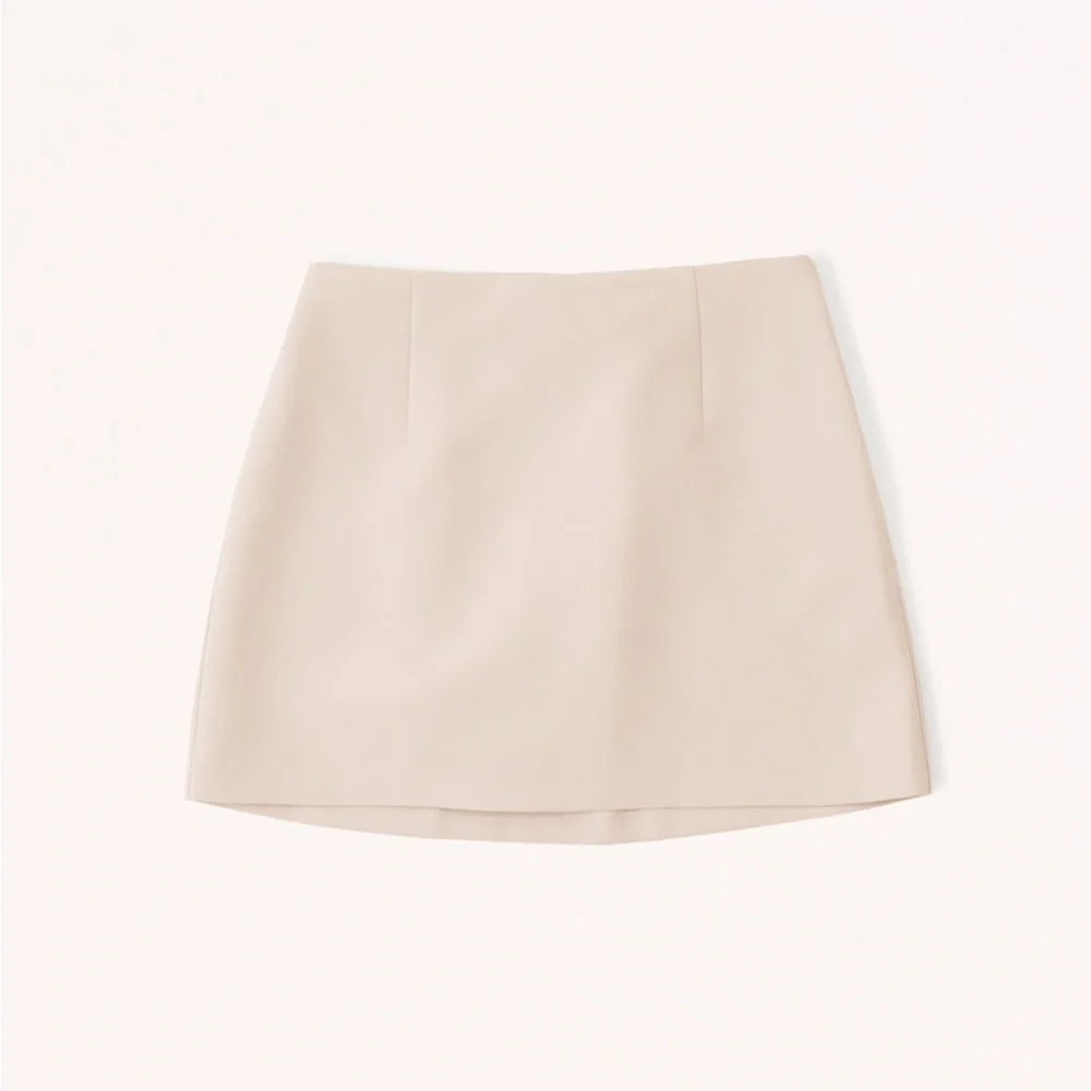 Abercrombie & Fitch Scarlett Mini‎ Skirt Skort Light Taupe Size XL